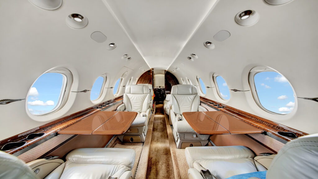 Looking aft down the cabin