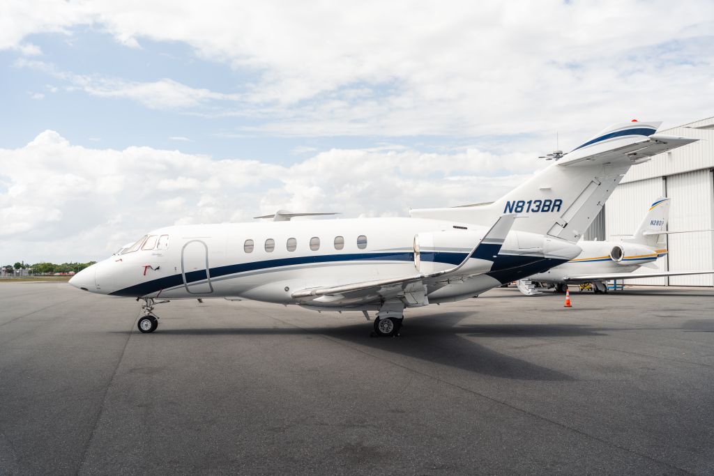 N813BR on the ramp
