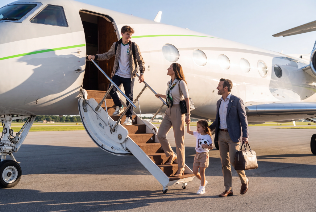 Legendary in-flight service aboard a Fly Alliance private jet