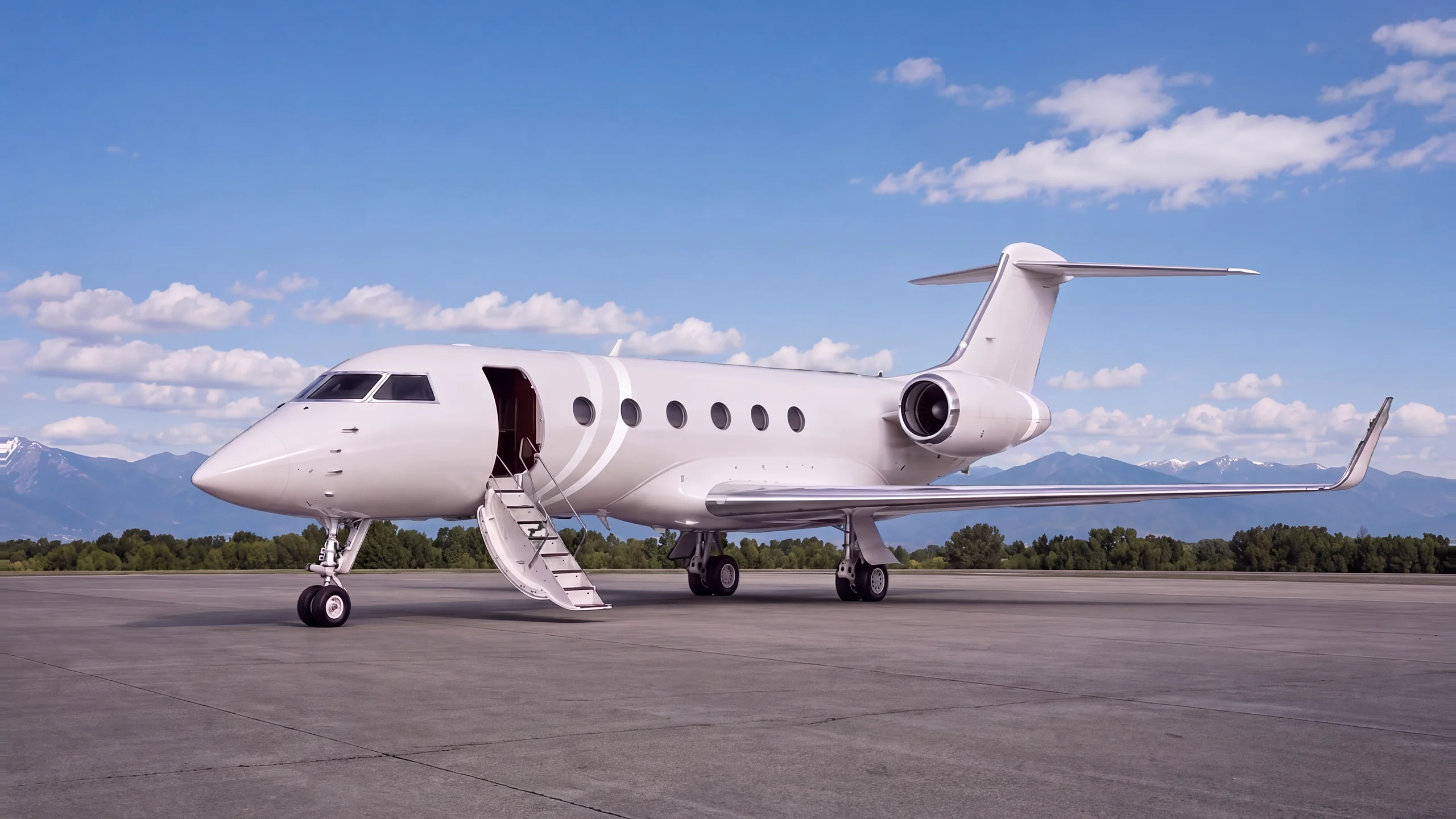 A Fly Alliance Gulfstream on the ramp